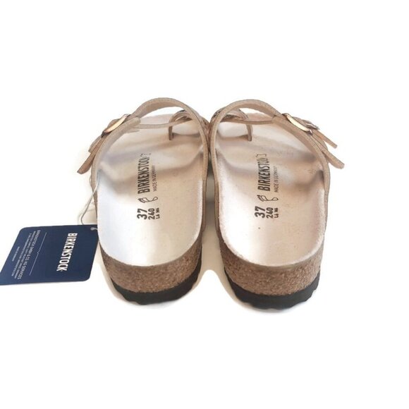 Birkenstock Mayari Womens Sz 6 Birko-Flor Sandals Metallic Stones Copper Regular - Picture 8 of 9